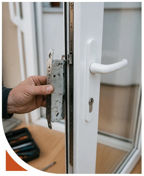 Ремонт замка пластиковой двери в Чапаевске от 2554 р. | Разлок-Чпв